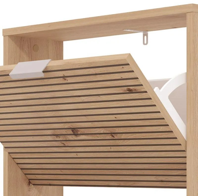 Παπουτσοθήκη Base 13 Artisan Oak με Μαύρες Γραμμές 58x18x119εκ. 58x18x119 εκ.