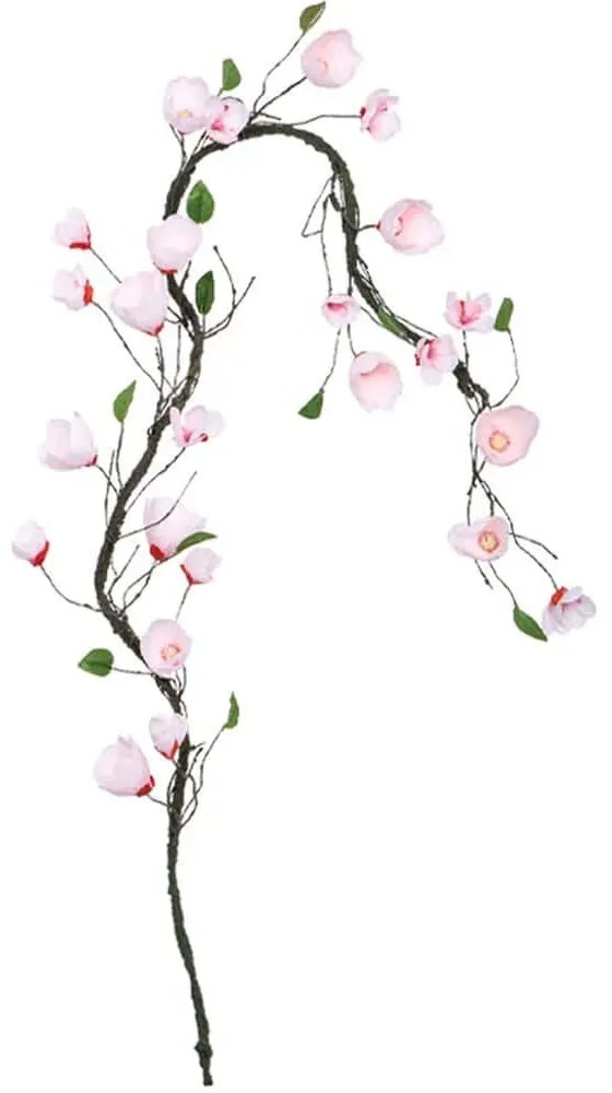 Τεχνητή Γιρλάντα Μανώλια 00-40008-2 240cm Multi-Pink Marhome Συνθετικό Υλικό