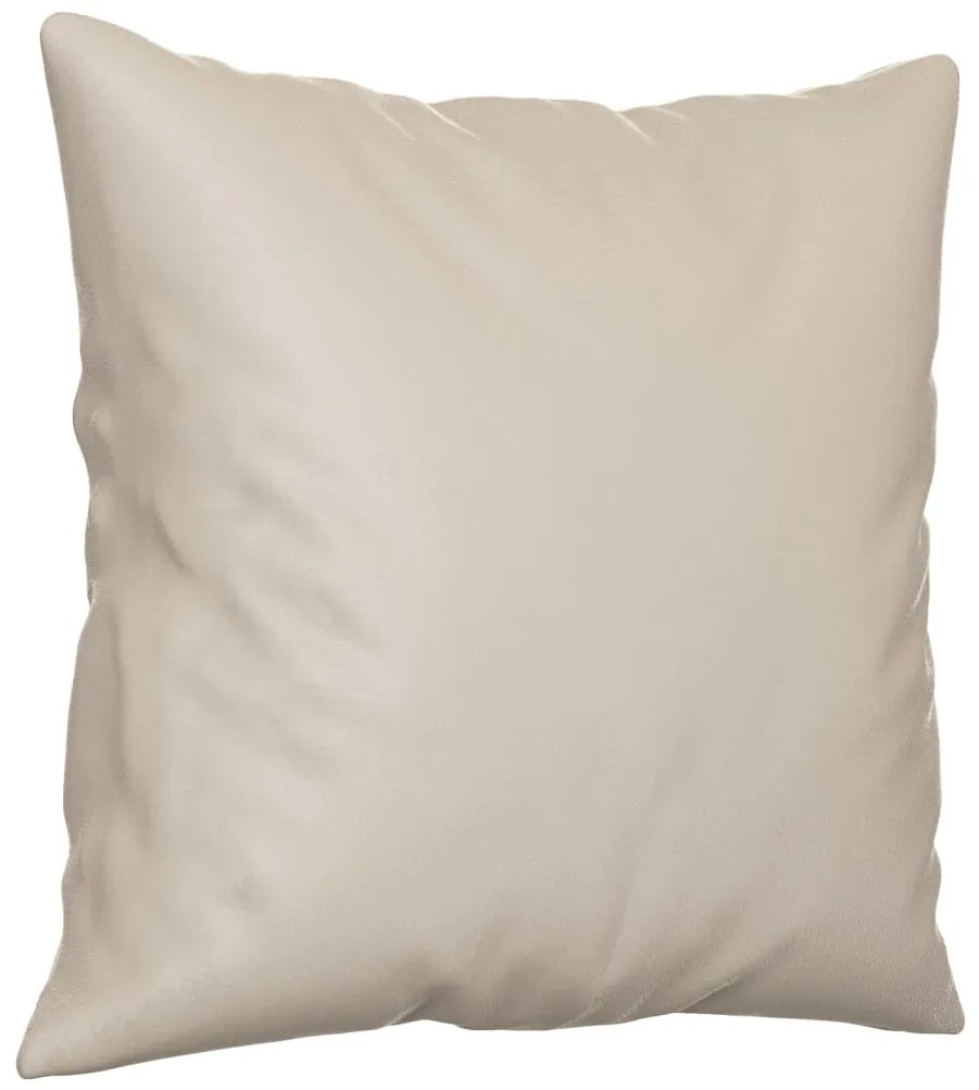 vidaXL Μαξιλάρια Διακοσμητικά 2 τεμ. Κρεμ 40x40 εκ. Ύφασμα Μικροϊνών