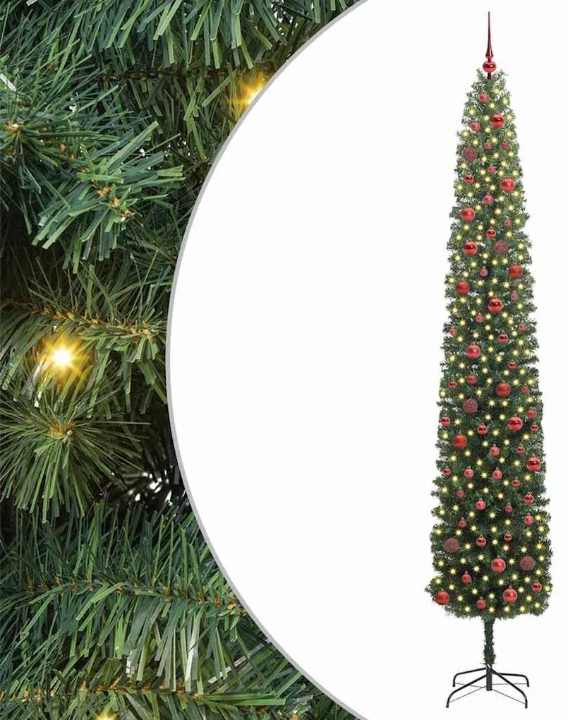 vidaXL Τεχνητό Χριστουγεννιάτικο Δέντρο με 300 LED Πράσινο 270 cm