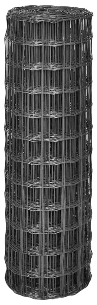 vidaXL Συρματόπλεγμα Γκρι 25 x 1,2 μ. Ατσάλινο