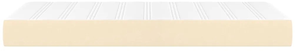 vidaXL Στρώμα με Pocket Springs Κρεμ 80 x 200 x 20 εκ. Υφασμάτινο