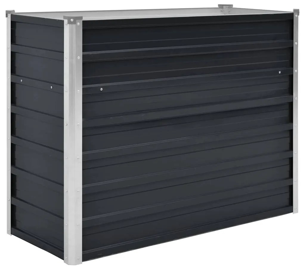 vidaXL Ζαρντινιέρα Υπερυψωμένη Ανθρακί 100x40x77 εκ. Γαλβαν. Χάλυβας