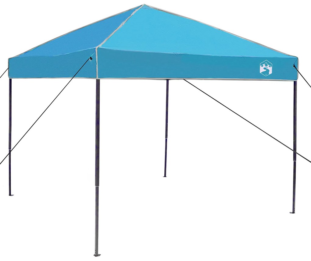 vidaXL Σκηνή Σκίασης Μπλε 250 x 250 x 227 / 236 / 245 εκ. Ύφασμα Oxford