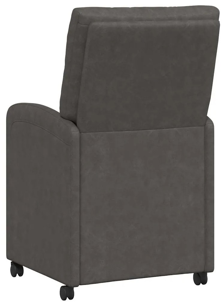 vidaXL Καρέκλες Φαγητού με Ρόδες 2 pcs Μαύρο 58 x 67 x 97 εκ