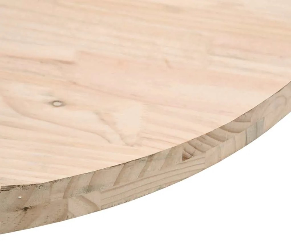 vidaXL Επιφάνεια Τραπεζιού Ø30 x 2,5 εκ. από Μασίφ Ξύλο Πεύκου