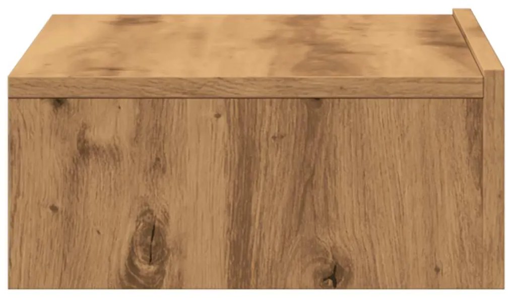 Σετ ντουλάπι τηλεόρασης 2 τεμαχίων με φώτα LED Artisan Oak 856346