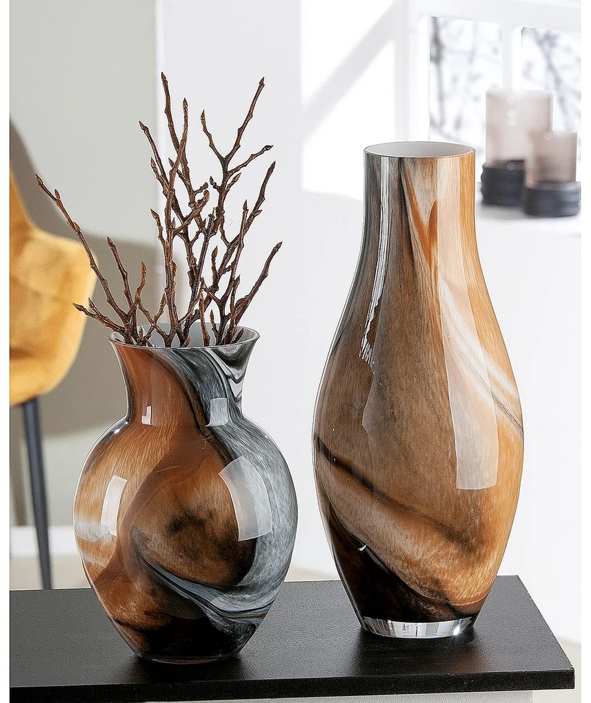 Βάζο ArteLibre Καφέ Γυαλί 40cm