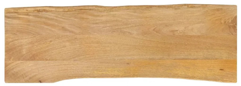 vidaXL Επιφάνεια Τραπεζιού 110x40x2,5 εκ. Live Edge Μασίφ Ξύλο Μάνγκο
