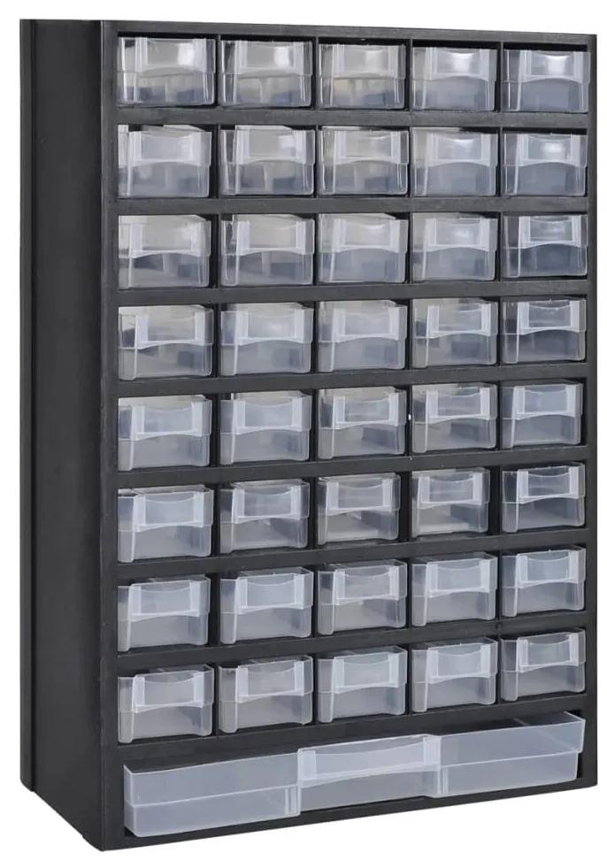 vidaXL Κουτί Αποθήκευσης με 41 Συρτάρια 2 τεμ. Πλαστικό