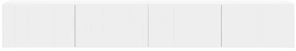 vidaXL Ντουλάπι Τηλεόρασης Τοίχου 2 pcs Λευκό 60 x 31 x 29.5 εκ