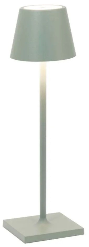 Φωτιστικό Επιτραπέζιο Επαναφορτιζόμενο Poldina Pro Micro LD0490G3 7x27,5cm Led 1,8W Light Green Zaff