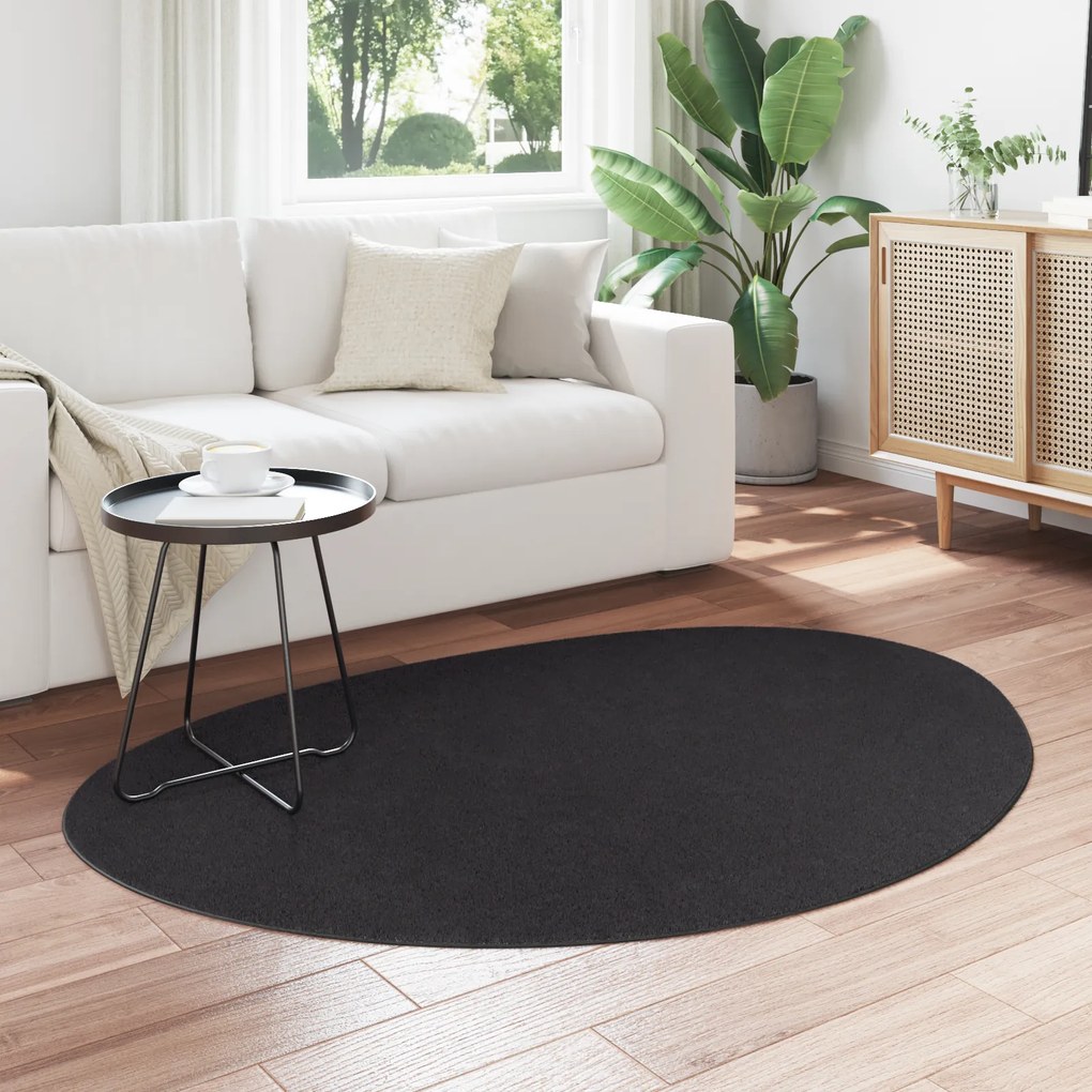 vidaXL Χαλιά Μαύρο 120 x 170 cm Βαμβάκι