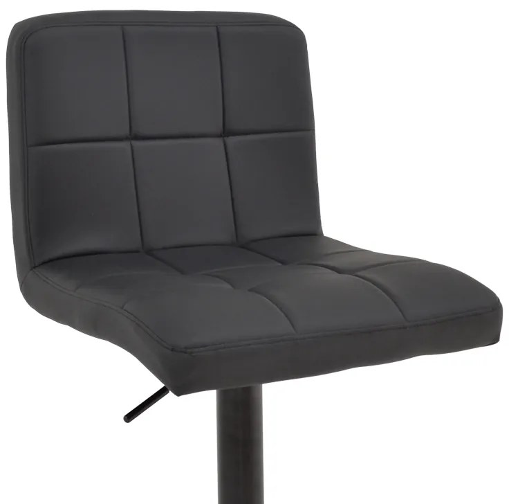 Σκαμπό μπαρ Rem πτυσσόμενο μαύρο pu-βάση μαύρο μέταλλο 44x44x112