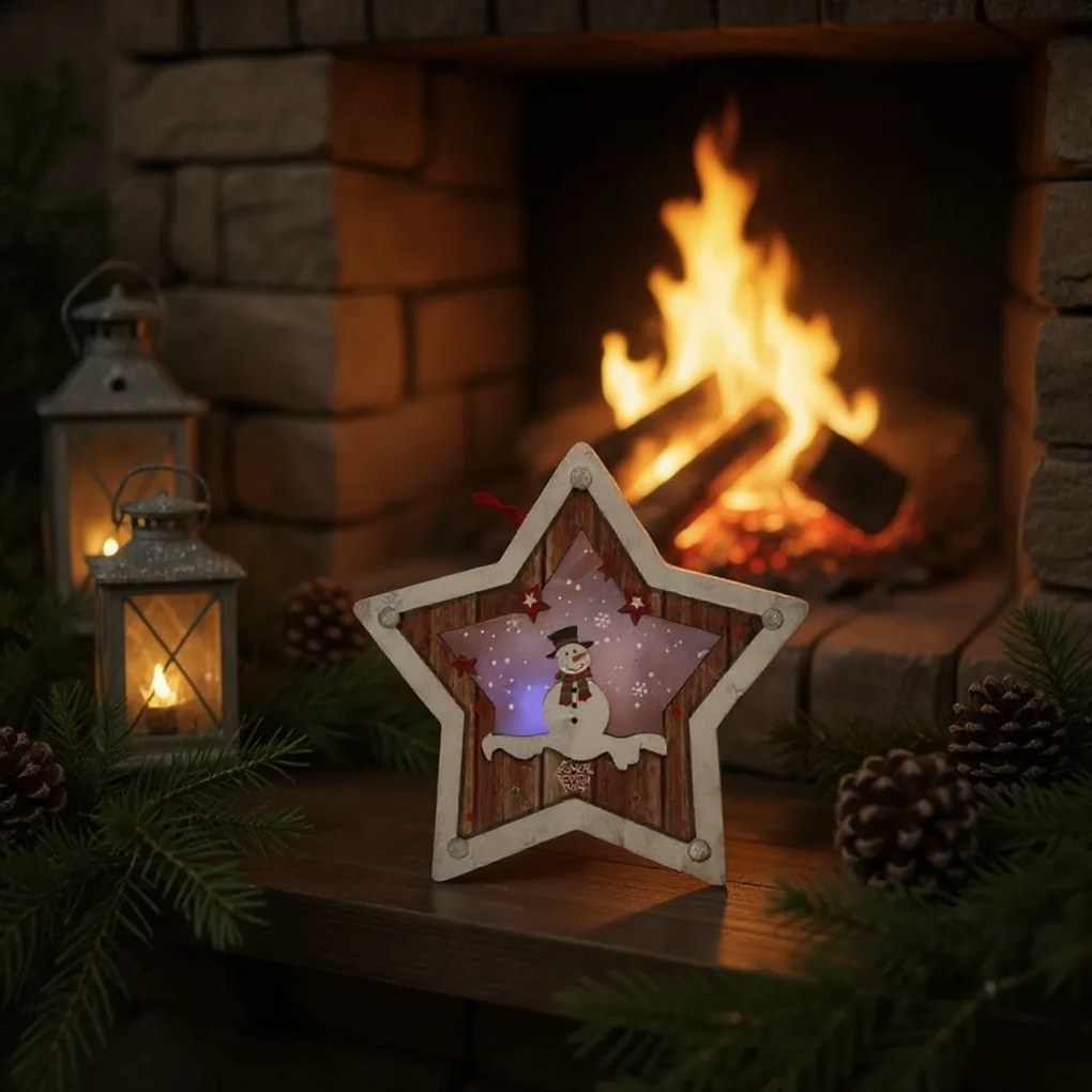 Κρεμαστό διακοσμητικό αστέρι με φώς ν.2