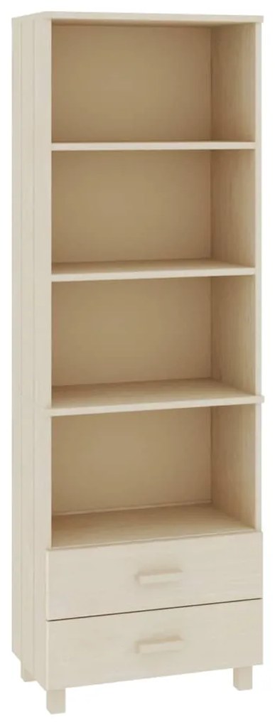 vidaXL Ραφιέρα HAMAR Καφέ Μελί 60 x 35 x 180 εκ. Μασίφ Ξύλο Πεύκου