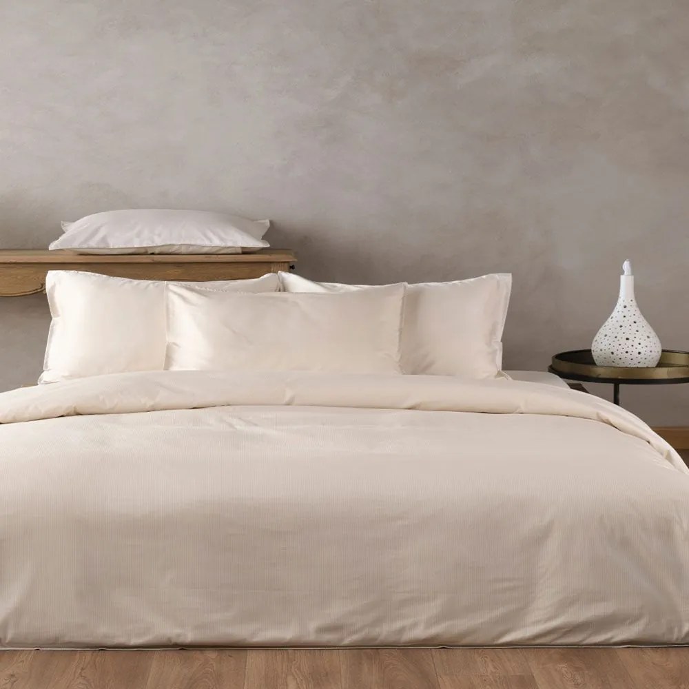 Σεντόνια Empress 12 (Σετ 4τμχ) Beige Kentia Υπέρδιπλo 240x270cm 100% Βαμβακοσατέν