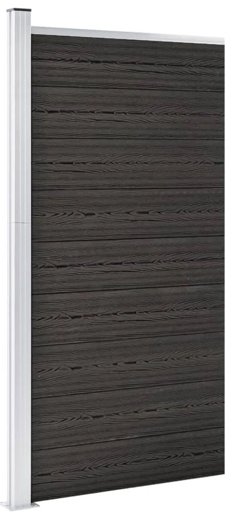 vidaXL Πάνελ Περίφραξης Γκρι 95 x 186 εκ. από WPC