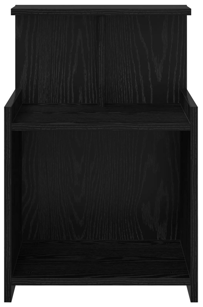 vidaXL Κομοδίνο Μαύρης Δρυς - 40 x 35 x 60 εκ. - Επεξεργασμένο Ξύλο