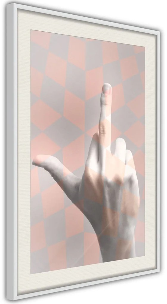 Αφίσα - Middle Finger - 20x30 - Χρυσό - Χωρίς πασπαρτού