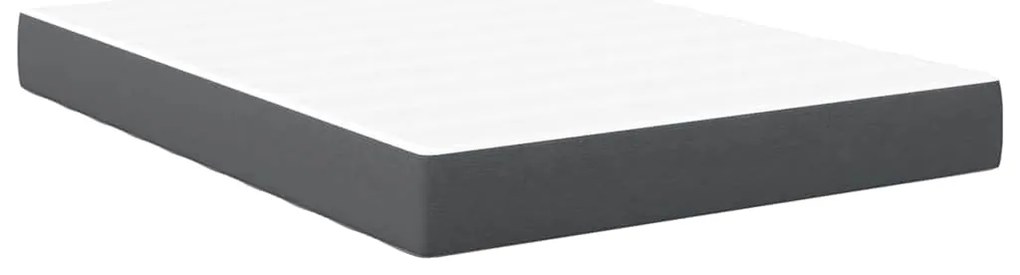 vidaXL Στρώμα Κρεβατιού με στρώμα Γκρι 140 x 200 cm ύφασμα