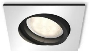 Έξυπνο Χωνευτό Σποτ Επέκτασης Led GU10 5W 9x9cm Hue WA Milliskin Philips Hue-929003047201-Inox 929003047201