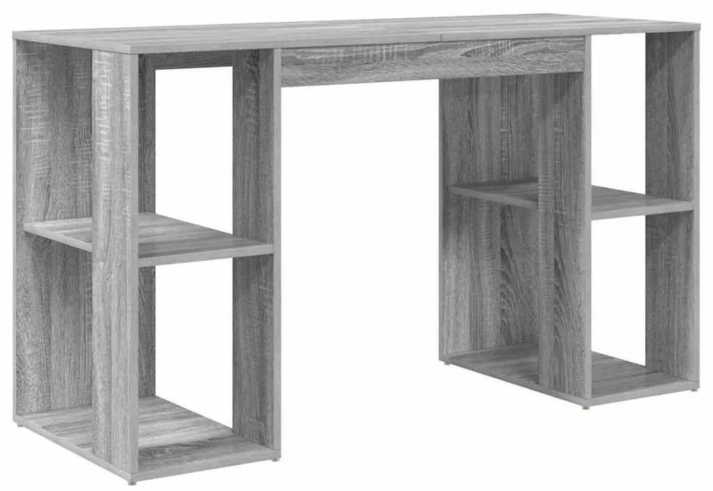 vidaXL Γραφείο Γκρίζο Σονομα 130 x 50.5 x 75 εκ Επεξεργασμένο ξύλο