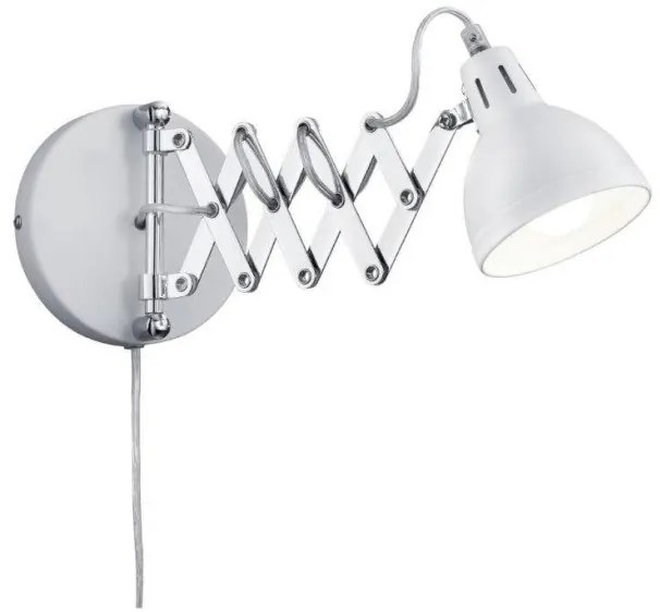 Απλίκα Φωτιστικό Τοίχου Scissor 3 χρώματα Trio Lighting-R20321031-Λευκό R20321031