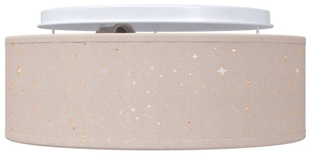 vidaXL Λάμπα Οροφής Taupe 30 x 13.5 εκ. ύφασμα