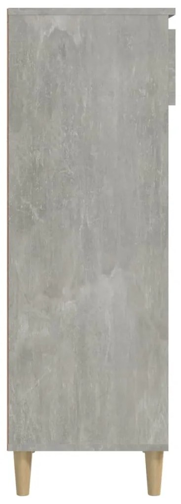 vidaXL Παπουτσοθήκη Γκρι Σκυροδέματος 40x36x105 εκ. Επεξεργασμένο Ξύλο