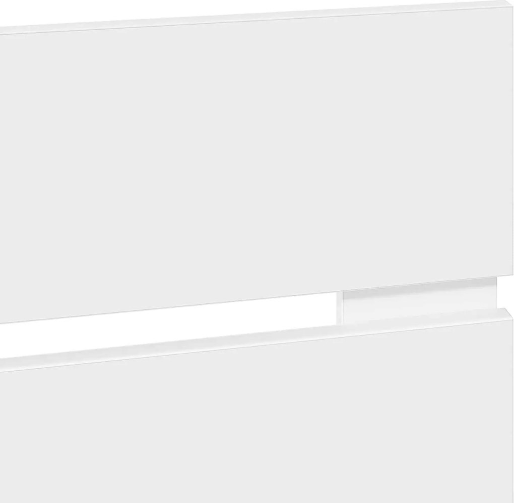 vidaXL Κεφαλάρι Λευκό Επεξεργασμένο ξύλο