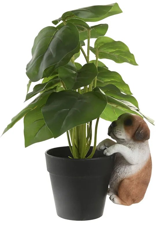 Διακοσμητική Φιγούρα Home ESPRIT Λευκό Καφέ 8 x 8 x 14 cm (4 Μονάδες)