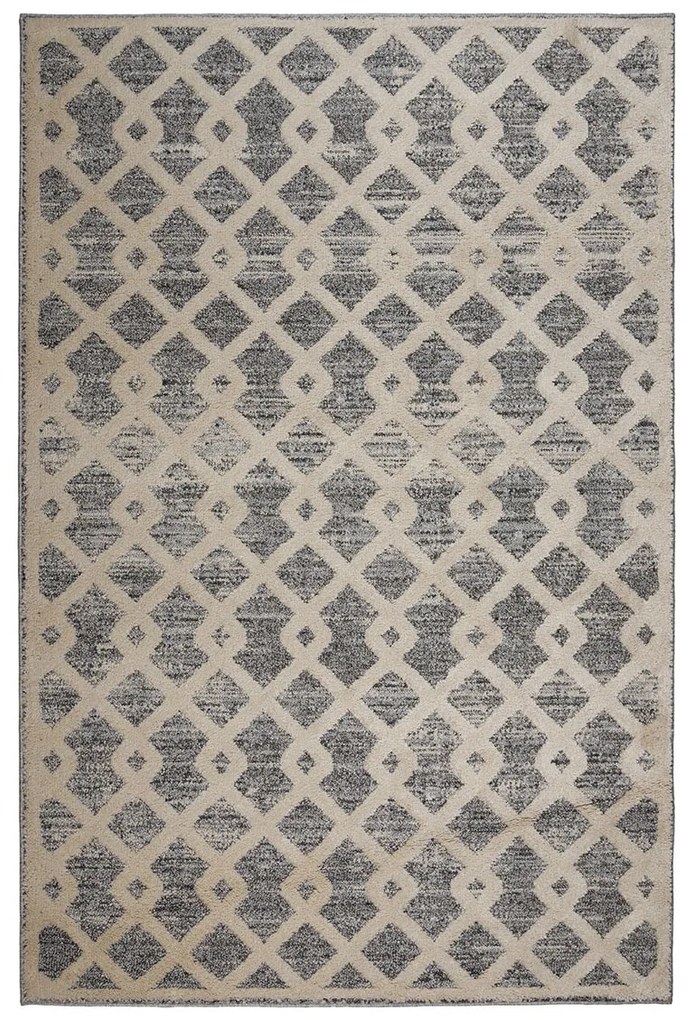 Χαλί (200x290) Βιοκαρπέτ Moment Stair T437A White/L.Grey
