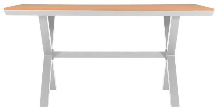 Τραπέζι FL6510 Fylliana Αλουμινίου Polywood Λευκό 150x90x75 εκ. 150x90x75 εκ.