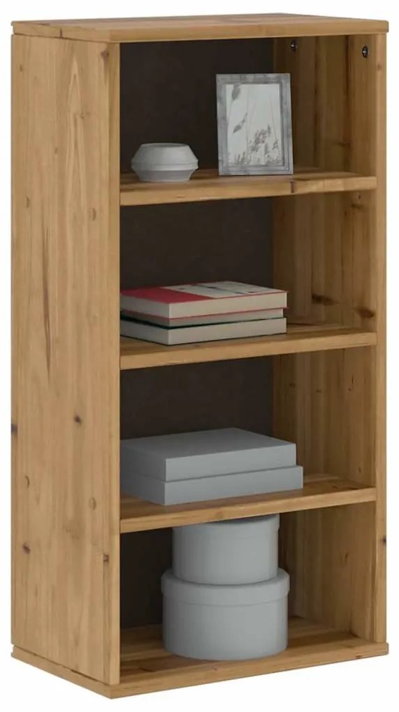 Βοηθητικό Ντουλάπι ODDA 40x24x79 εκ. από Μασίφ Ξύλο Πεύκου - Καφέ