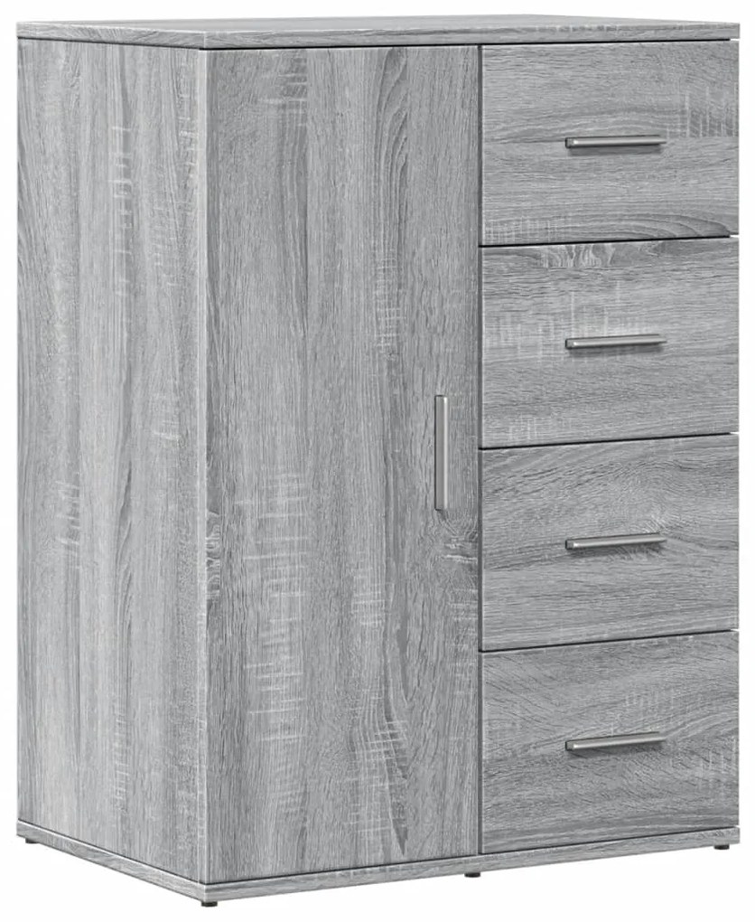 vidaXL Μπουφές Γκρι Sonoma 59x39x80 εκ. από Επεξεργασμένο Ξύλο