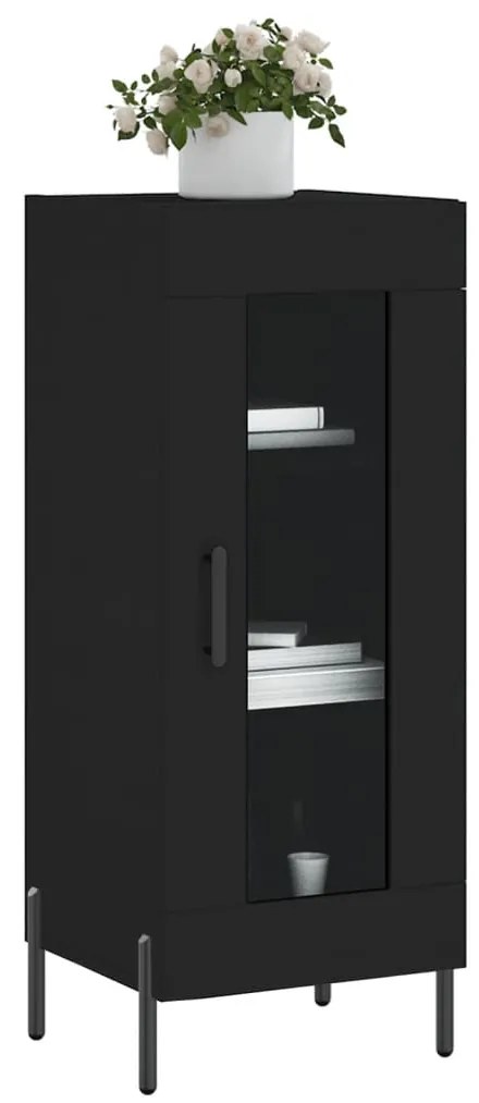 vidaXL Ντουλάπι Μαύρο 34,5 x 34 x 90 εκ. από Επεξεργασμένο Ξύλο