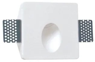 Σποτ τοίχου LED 1W Aster γύψινο χωνευτό τετράγωνο Viokef-4097200-Λευκό 4097200