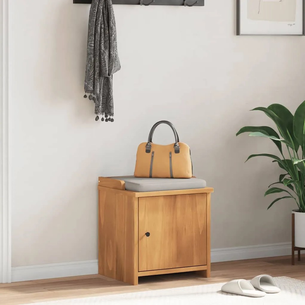 vidaXL Πάγκος διαδρόμου &quot;SANDNES&quot; 45x40x50 εκ.Πεύκο μασίφ ξύλο