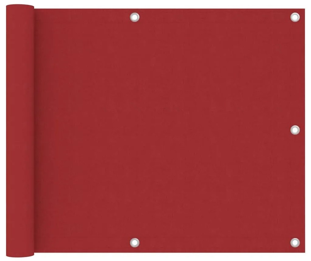 Διαχωριστικό Βεράντας Κόκκινο 75 x 300 εκ. Ύφασμα Oxford - Κόκκινο