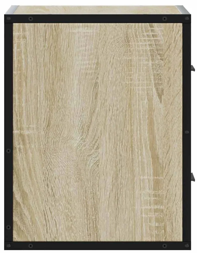 vidaXL Επίτοιχο κομοδίνο Sonoma Oak 40x31x39,5 cm