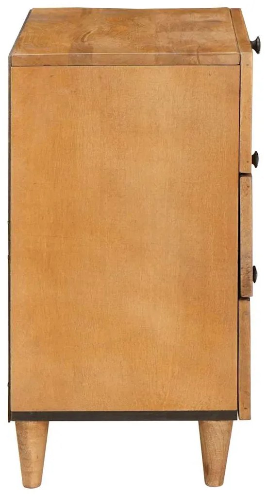 vidaXL Κομοδίνο Ανοιχτό καφέ 50 x 33 x 60 εκ Μασίφ ξύλο μάνγκο