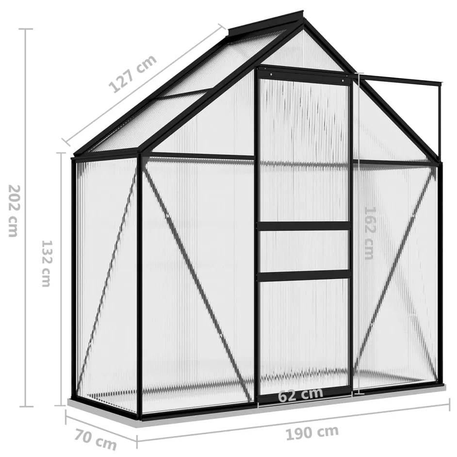 ΘΕΡΜΟΚΗΠΙΟ ΑΝΘΡΑΚΙ 1,33 Μ² ΑΛΟΥΜΙΝΙΟΥ 312064