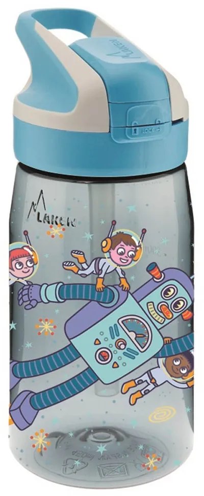 Παγούρι 450ml Με Καλαμάκι Laken Space Robot