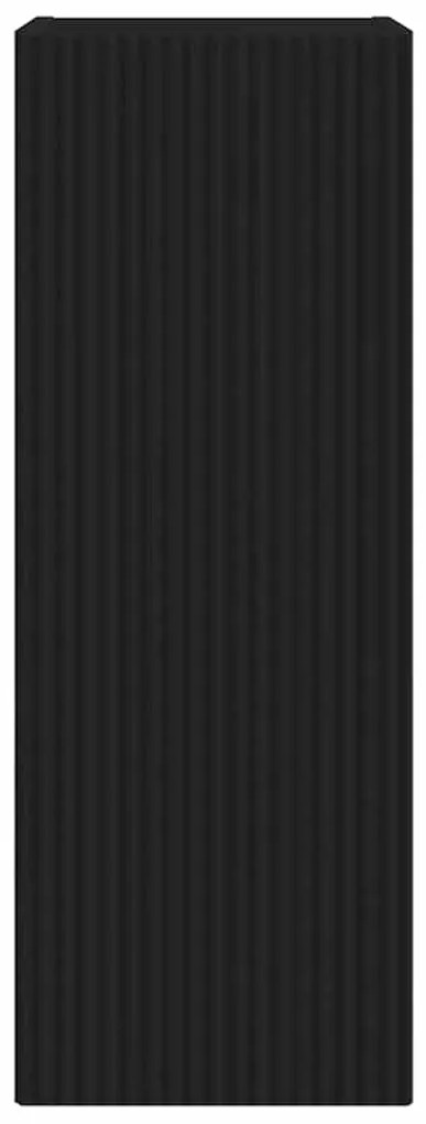 vidaXL Ντουλάπι Τηλεόρασης Τοίχου Επιτοίχιο Μαύρο 30 x 31 x 80 εκ.