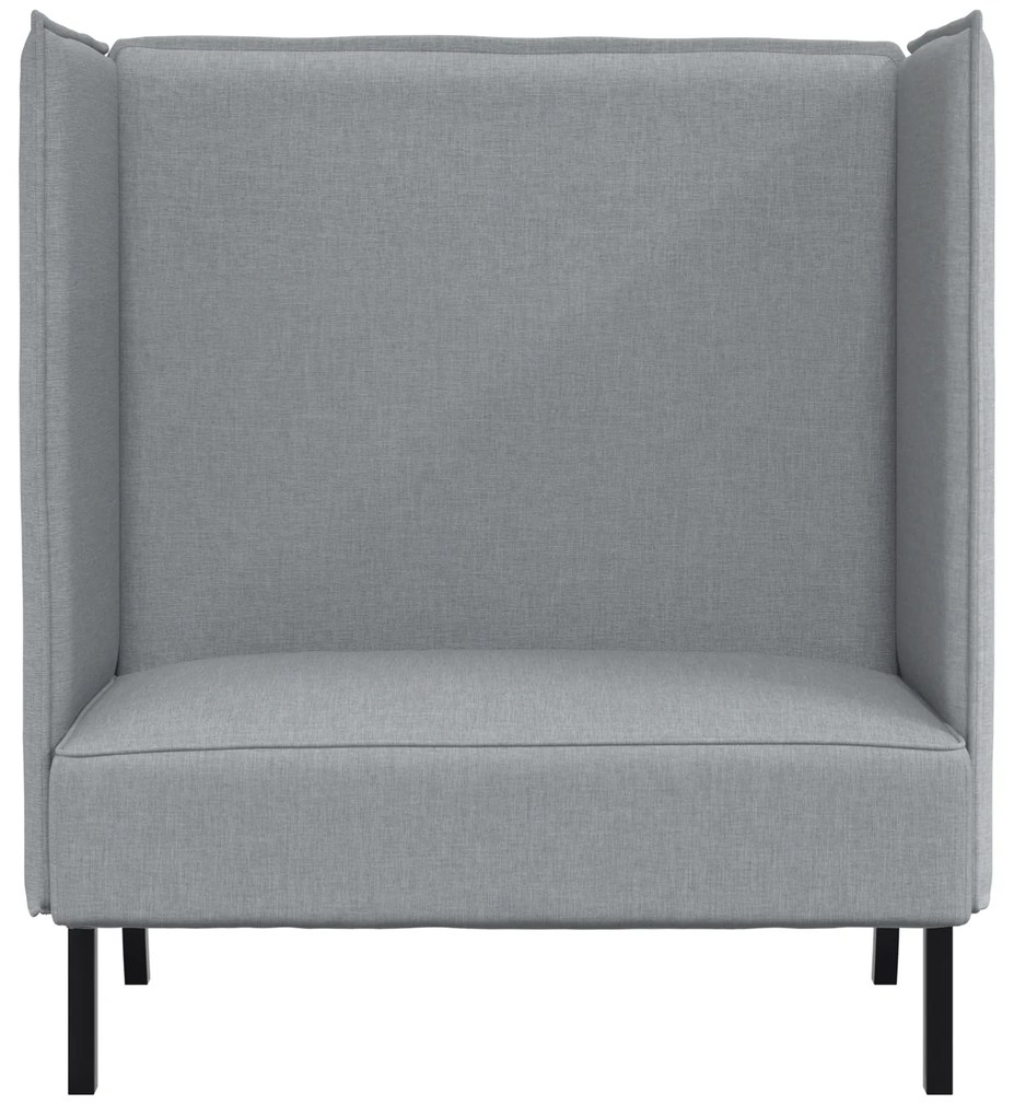 vidaXL Καναπές με ψηλή πλάτη  Ανοιχτό γκρι 109x56x121 cm Ύφασμα
