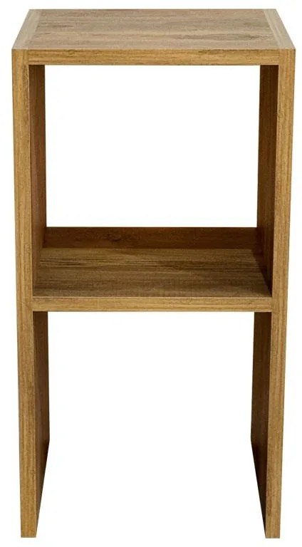 Βοηθητικό τραπέζι Leofric μελαμίνης oak 30x30x60εκ 30x30x60 εκ.