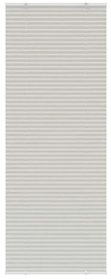 vidaXL Πλισέ περσίδα ανοιχτό γκρι 75x200 cm Πλάτος υφάσματος 74,4 cm