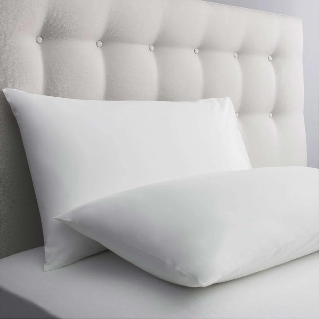 Μαξιλαροθήκη Ξενοδοχείου White 80% Cotton 20% Polyester 160TC 52 X 72 52x72cm Viscose,Cotton