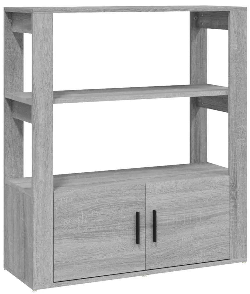 vidaXL Ντουλάπι Γκρι Sonoma 80x30x90 εκ. από Επεξεργασμένο Ξύλο